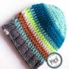 Gehaakte beanie Azul bruin