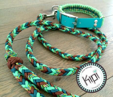 Hondenlijn en halsband "Rainforrest" - Image 3