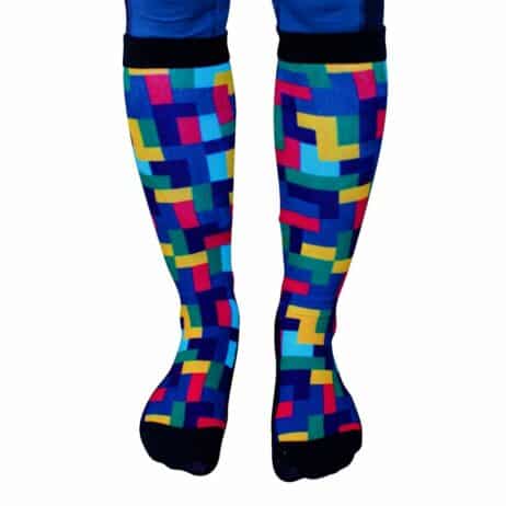 Terrific Tetris paardrijsokken