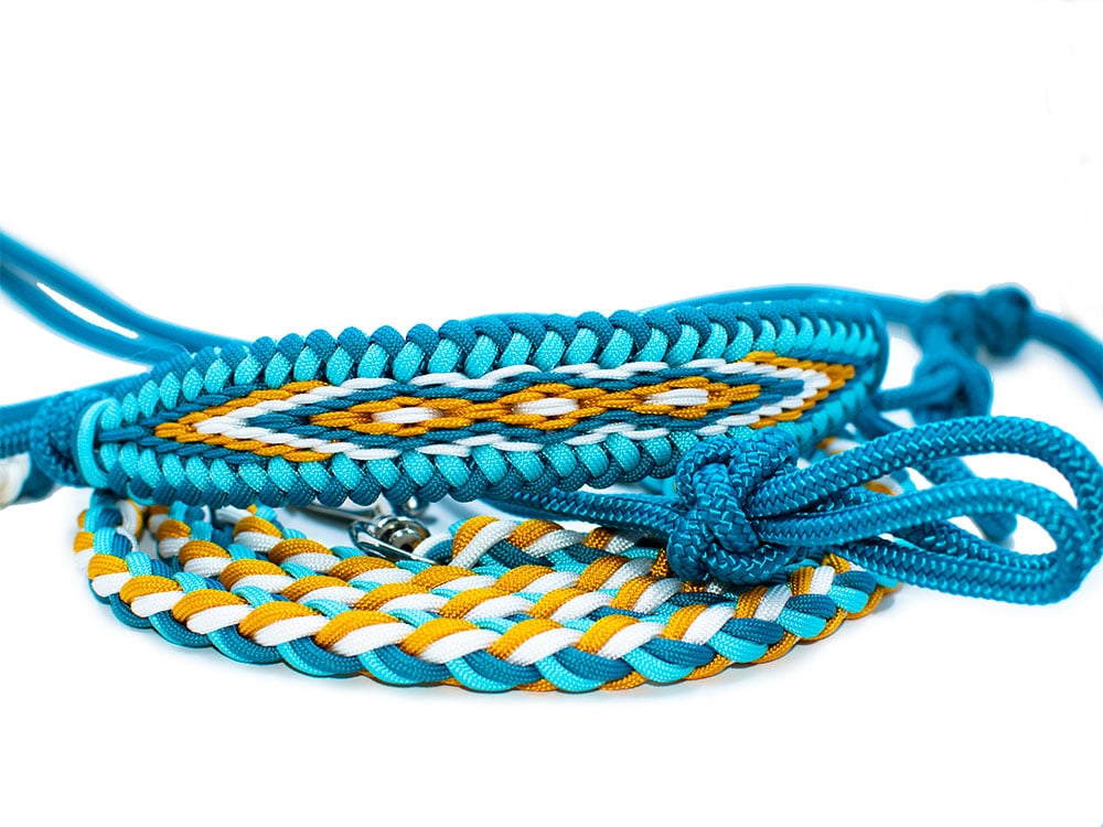 hardware Getand Geplooid Touwhalster “Mo'o Lio” - Kipi Paracord