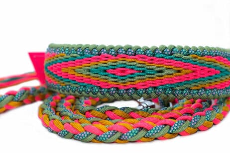 Hondenlijn en halsband "Kanake"