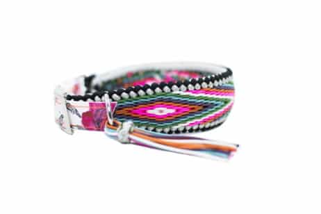Huluhulu halsband met unieke biothane print